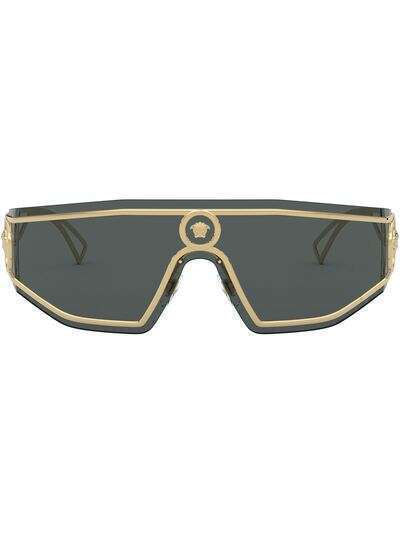 Versace Eyewear солнцезащитные очки-маска V-Powerful
