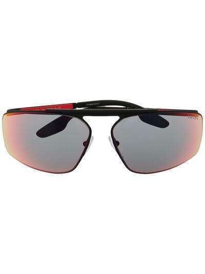 Prada Linea Rossa солнцезащитные очки с логотипом