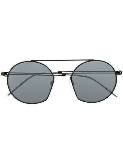 Emporio Armani солнцезащитные очки в круглой оправе