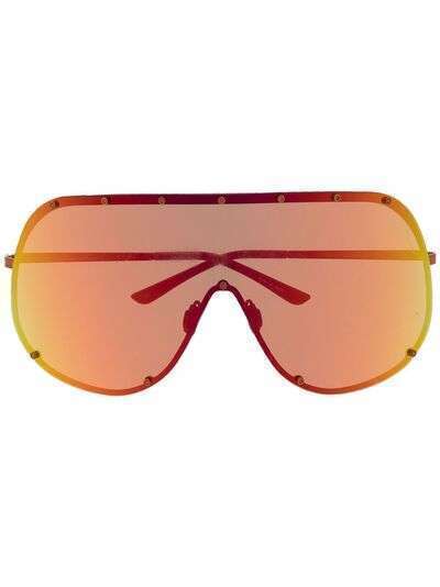 Rick Owens массивные солнцезащитные очки-маска