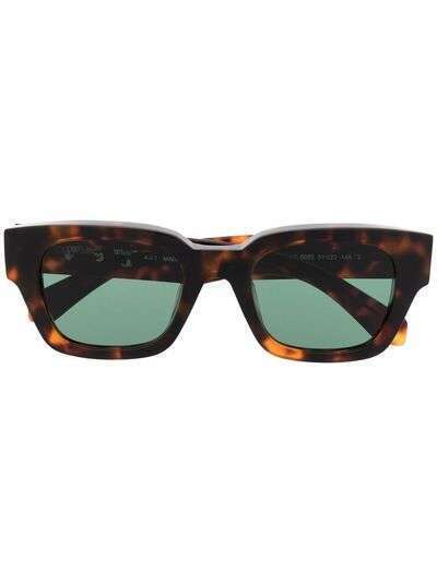 Off-White Zurich tortoiseshell square-frame sunglasses
