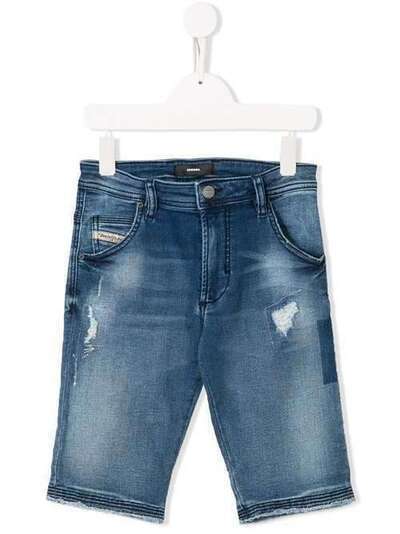 Diesel Kids джинсовые шорты по колено 00J498KXA91K01