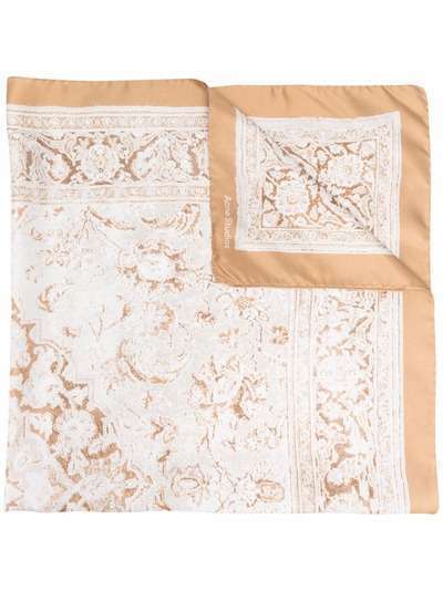 Acne Studios шелковый платок с цветочным принтом