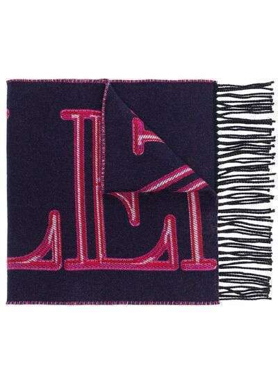Valentino шарф с вышитым логотипом