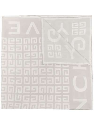 Givenchy шелковый платок с логотипом 4G