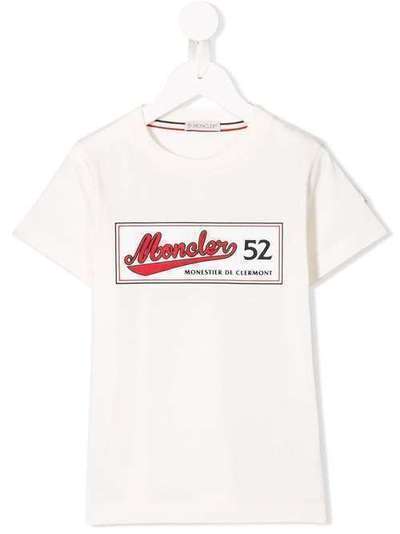 Moncler Kids футболка с принтом логотипа 9,54802445083907E+017