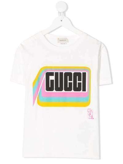 Gucci Kids футболка с логотипом 547865XJB4Z