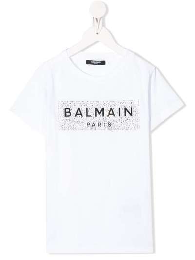 Balmain Kids футболка с логотипом 6M8001MA030K