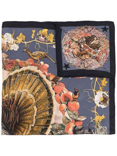 Hermès шелковый платок Faune et Flore du Texas 1987-го года