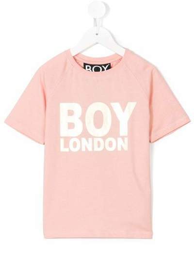 Boy London Kids футболка с принтом логотипа KIDSTEEPINKGOLD