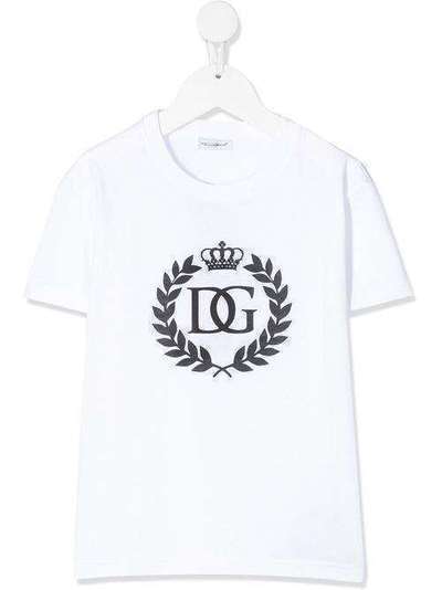 Dolce & Gabbana Kids футболка с логотипом L4JTBLG7WOK