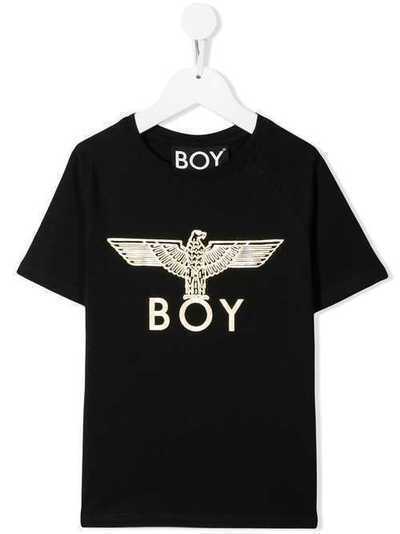 Boy London Kids футболка с логотипом EAGLEKIDSTEEBLACKGOLD