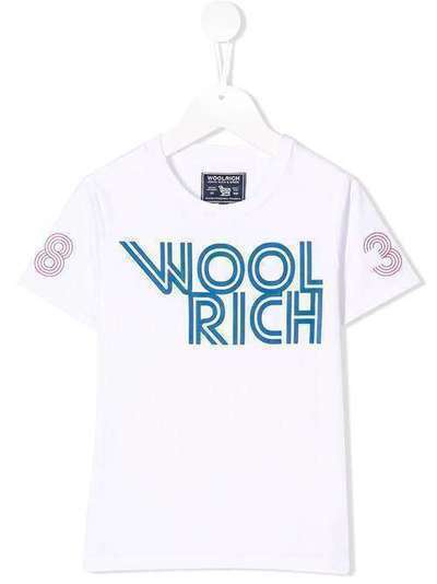 Woolrich Kids футболка с логотипом WKTEE1277
