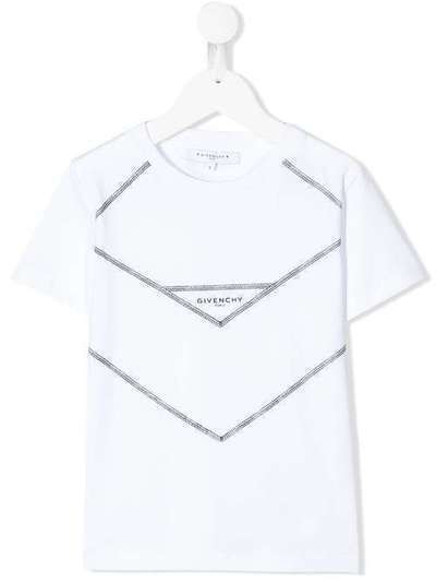 Givenchy Kids футболка с принтом и логотипом H2517810B