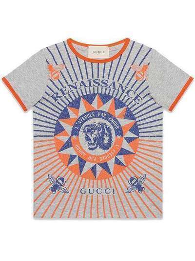 Gucci Kids футболка с принтом "Renaissance" 498009X3I60