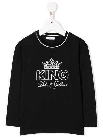 Dolce & Gabbana Kids футболка с логотипом L4JT7MG7STL
