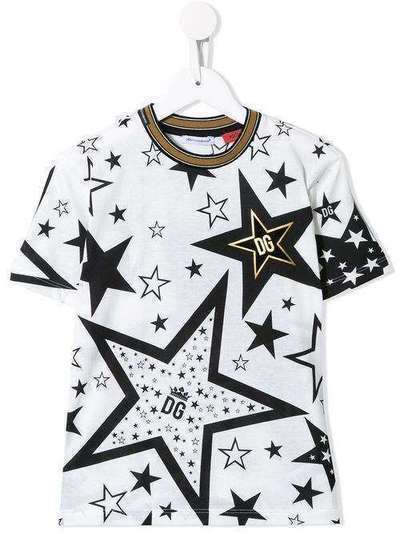 Dolce & Gabbana Kids футболка Millennials Star с принтом L4JT9AG7VBN