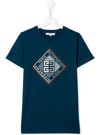 Givenchy Kids футболка с логотипом H2514385D