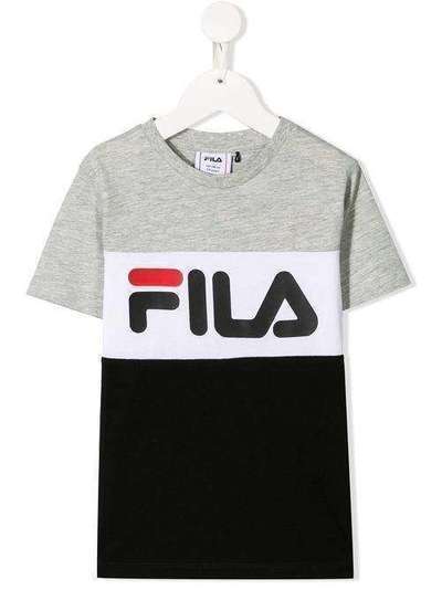 Fila Kids футболка в стиле колор-блок с логотипом 687192