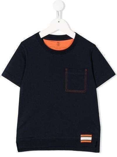 Brunello Cucinelli Kids футболка с карманами B0B13T170ABC