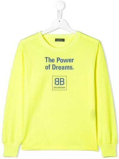 Balenciaga Kids футболка 'The Power of Dreams' 508239TYK91