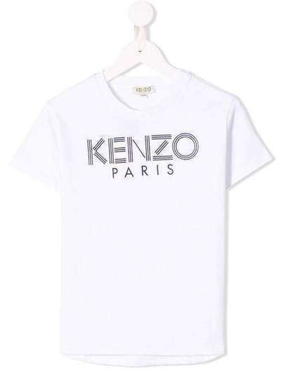 Kenzo Kids футболка с нашивкой-логотипом KN10658