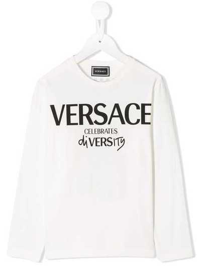 Young Versace футболка с логотипом YD000110YA00205