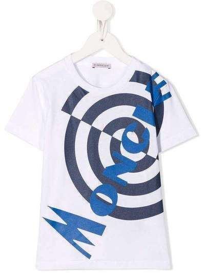 Moncler Kids футболка с круглым вырезом и логотипом F19548C7172083907