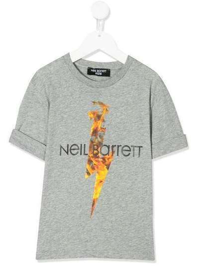 Neil Barrett Kids футболка с принтом 24283101