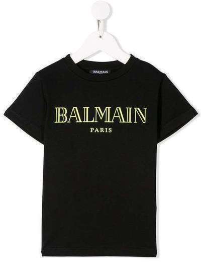 Balmain Kids футболка с логотипом 6K8611JKX080930GL