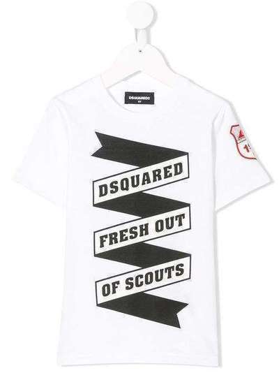 Dsquared2 Kids футболка с нашивкой-логотипом DQ039ZD00TJ