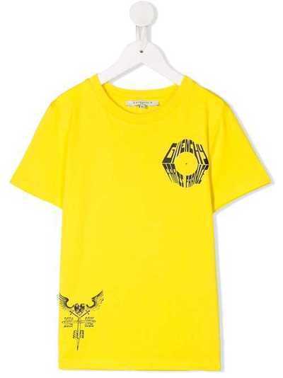 Givenchy Kids футболка с графичным принтом H25182535