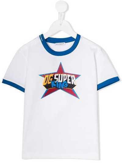 Dolce & Gabbana Kids футболка с принтом Superhero L4JT9UG7SWK