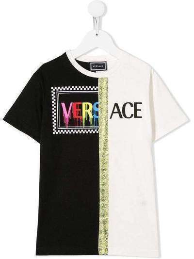 Young Versace футболка с контрастным логотипом YC000147YA00079