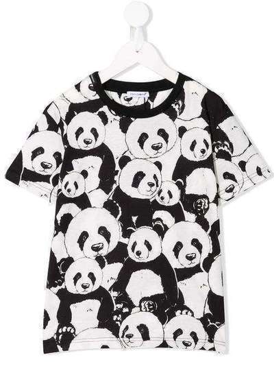 Dolce & Gabbana Kids футболка с принтом панд L4JT7NFS75T