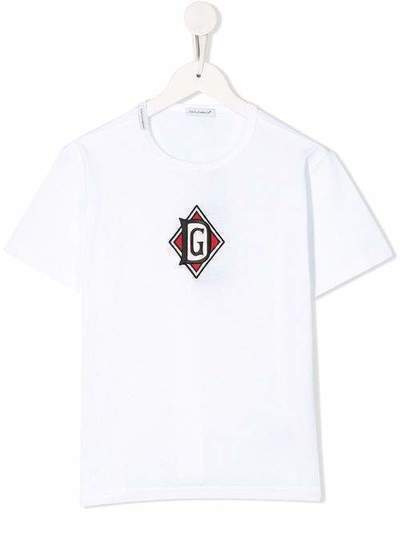 Dolce & Gabbana Kids футболка с нашивкой L4JTAUG7VOS