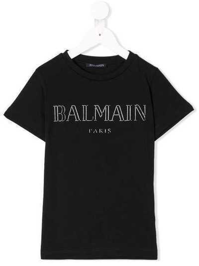 Balmain Kids футболка с логотипом 6K8511KA050