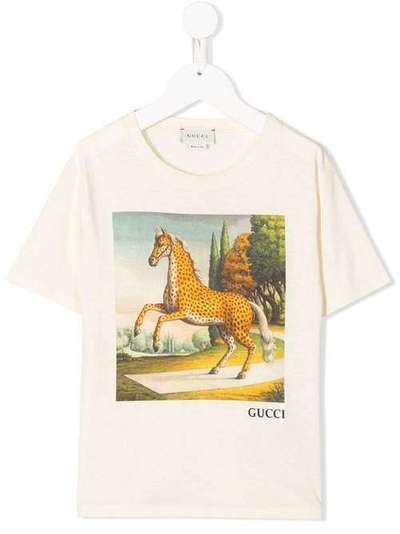 Gucci Kids футболка с принтом 575114XJB98