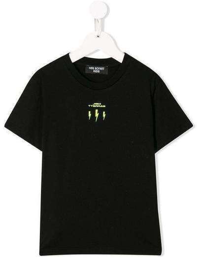 Neil Barrett Kids футболка с принтом Bolt и логотипом 24963110