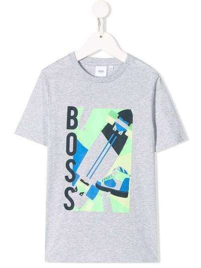 Boss Kids футболка с круглым вырезом и логотипом J25E73A32