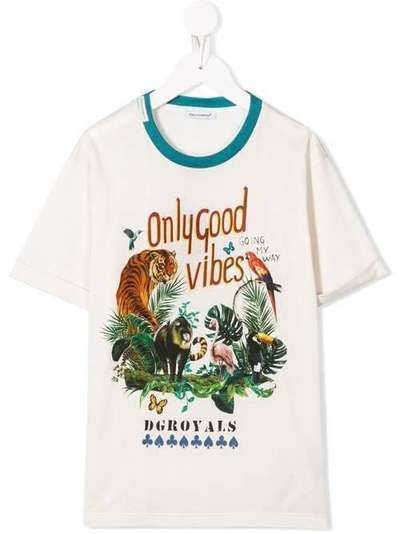 Dolce & Gabbana Kids футболка Good Vibes L4JTBMG7WGJ