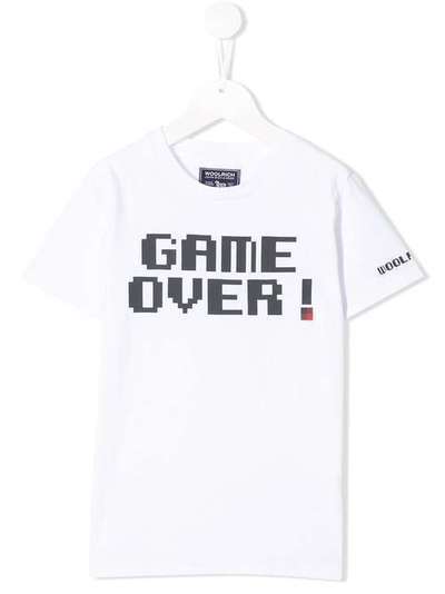 Woolrich Kids футболка с принтом Game Over! WKTEE1262