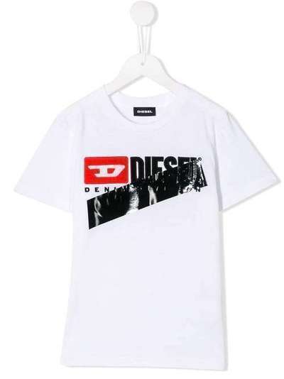 Diesel Kids футболка с логотипом 00J4W300YI9