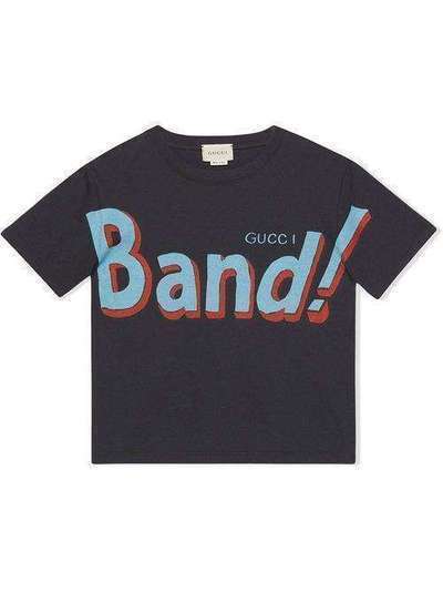 Gucci Kids футболка с принтом Gucci Band 580991XJB95