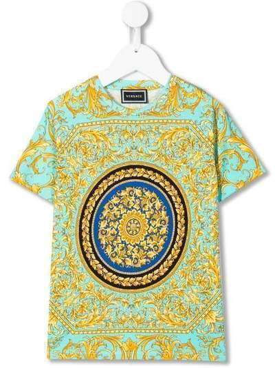 Young Versace футболка с круглым вырезом и принтом Barocco YD000080A232776