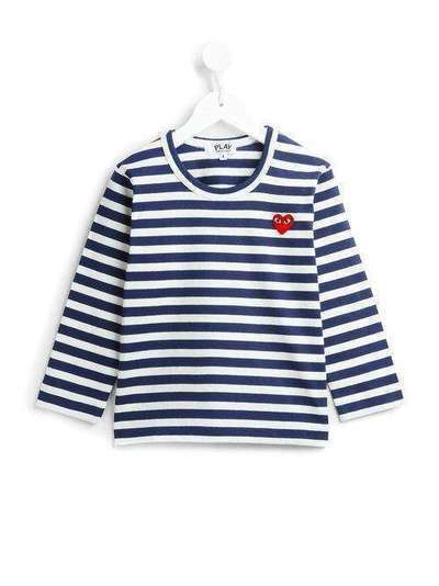 Comme Des Garçons Play Kids футболка в полоску AZT509