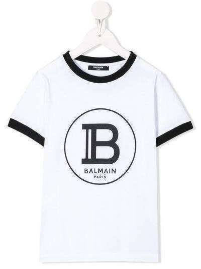 Balmain Kids футболка с логотипом 6M8711MX030K