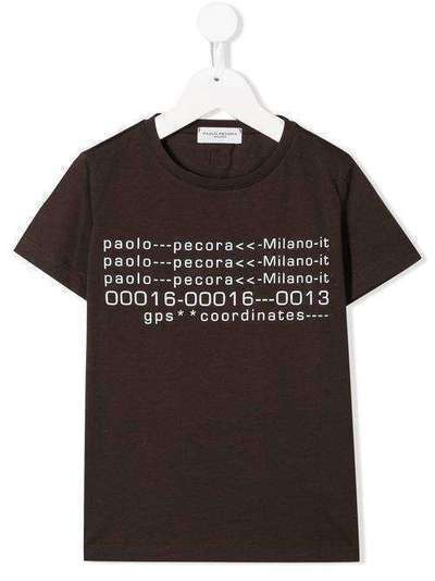 Paolo Pecora Kids футболка с логотипом PP1960