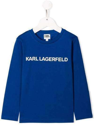 Karl Lagerfeld Kids футболка с длинными рукавами и логотипом Z25204