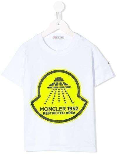 Moncler Kids футболка с круглым вырезом и графичным принтом F19548C7062083907